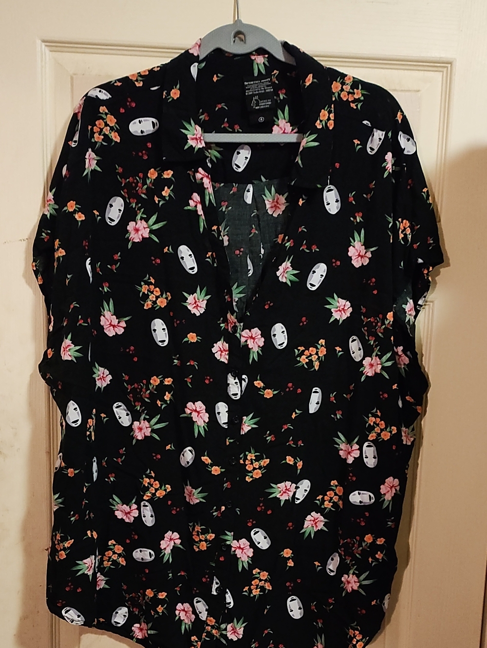 Torrid-Her Universe Black Button Down Spirited Away Blouse